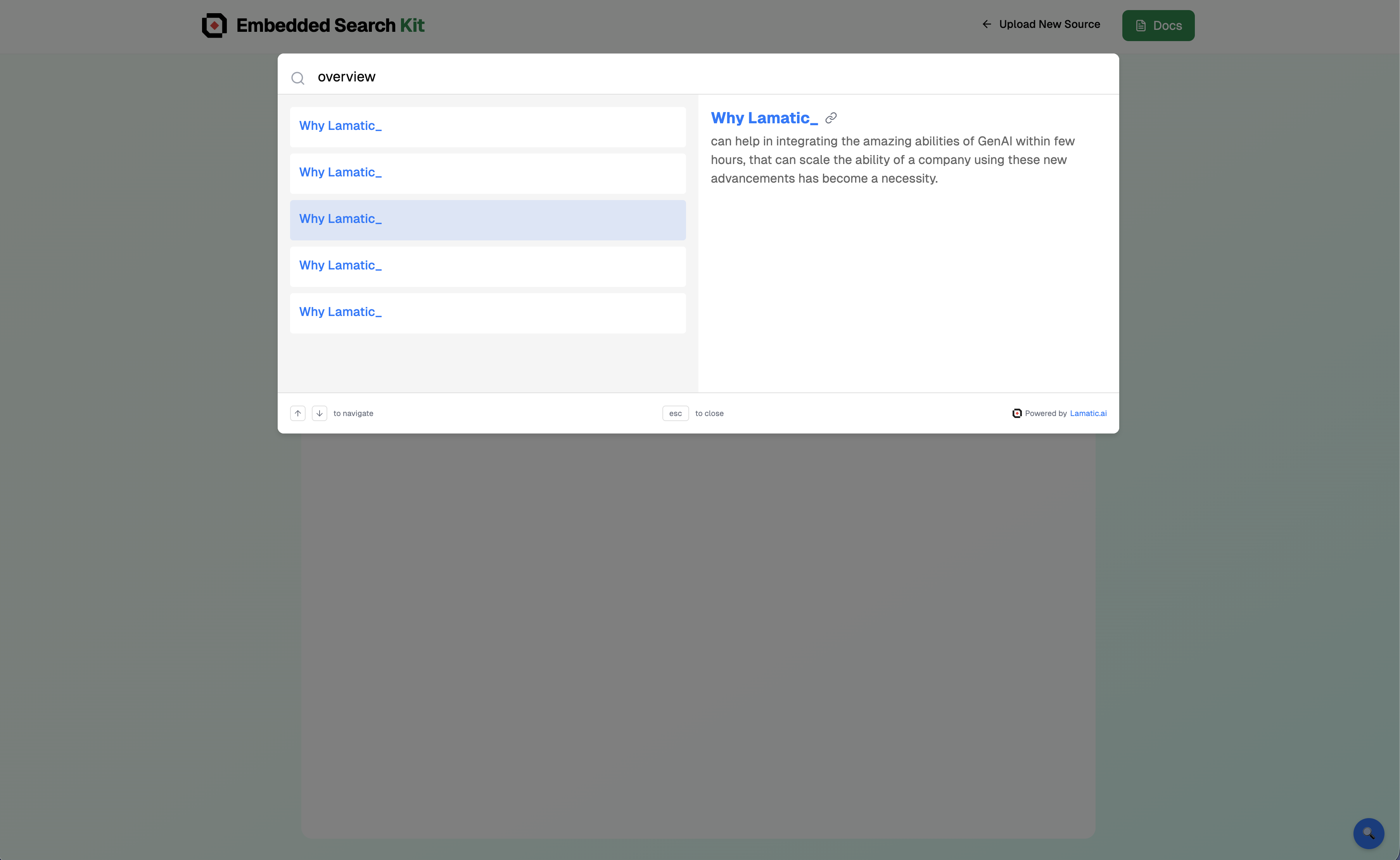 Agent Kit Embedded Search Screenshots 3